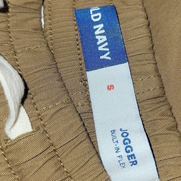 Old Navy Built in Flex Pull On Chino Jogger Shorts 7" Inseam Brown Mens SMALL - Picture 3 of 5